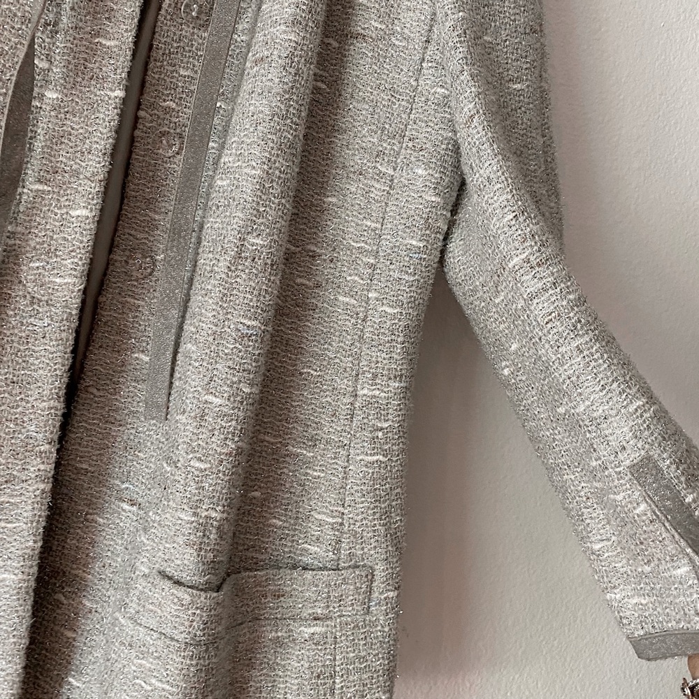 SOLD❗️Chanel runway fall silver gray tweed blazer jacket - Picture 9 of 14